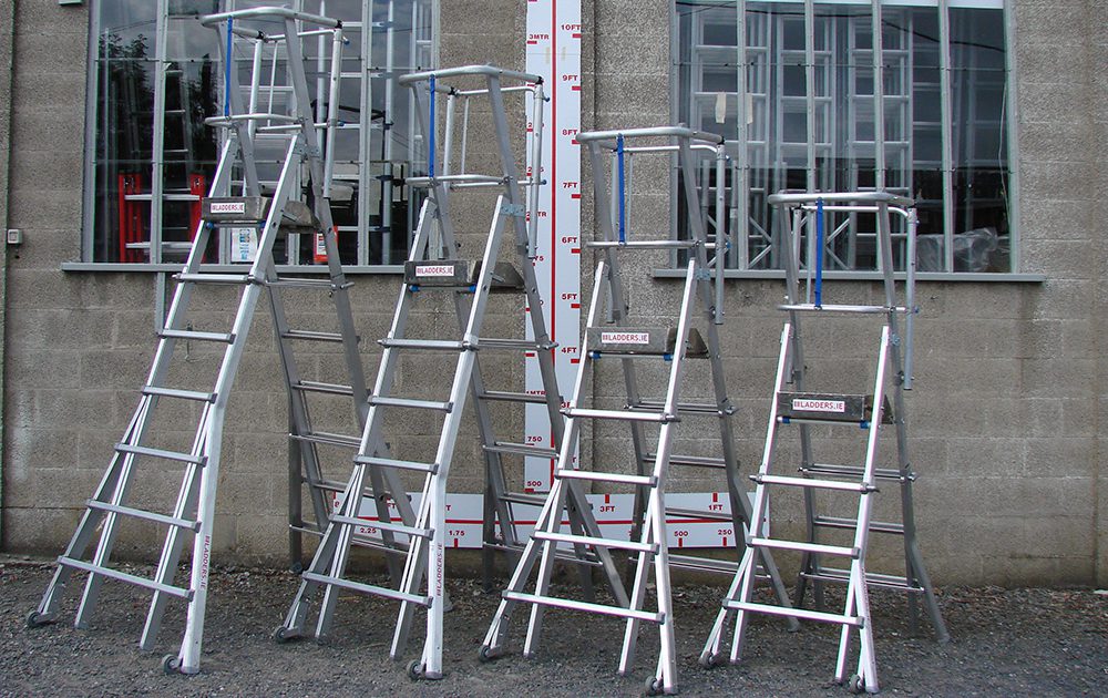 Various sized Height Adjustable Podiums in Aluminum